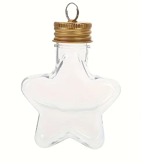 Star Jars- Clear, 3 inch (ornaments and charms too!)