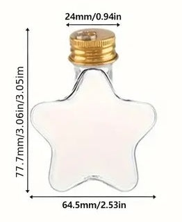 Star Jars- Clear, 3 inch (ornaments and charms too!)