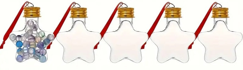 Star Jars- Clear, 3 inch (ornaments and charms too!)