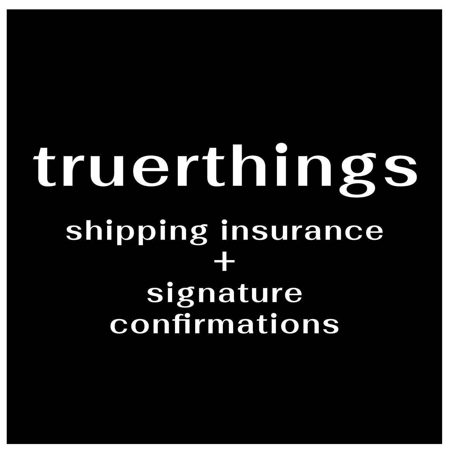 Shop Policies + Shipping Insurance Protection and Signature Confirmation Upgrades