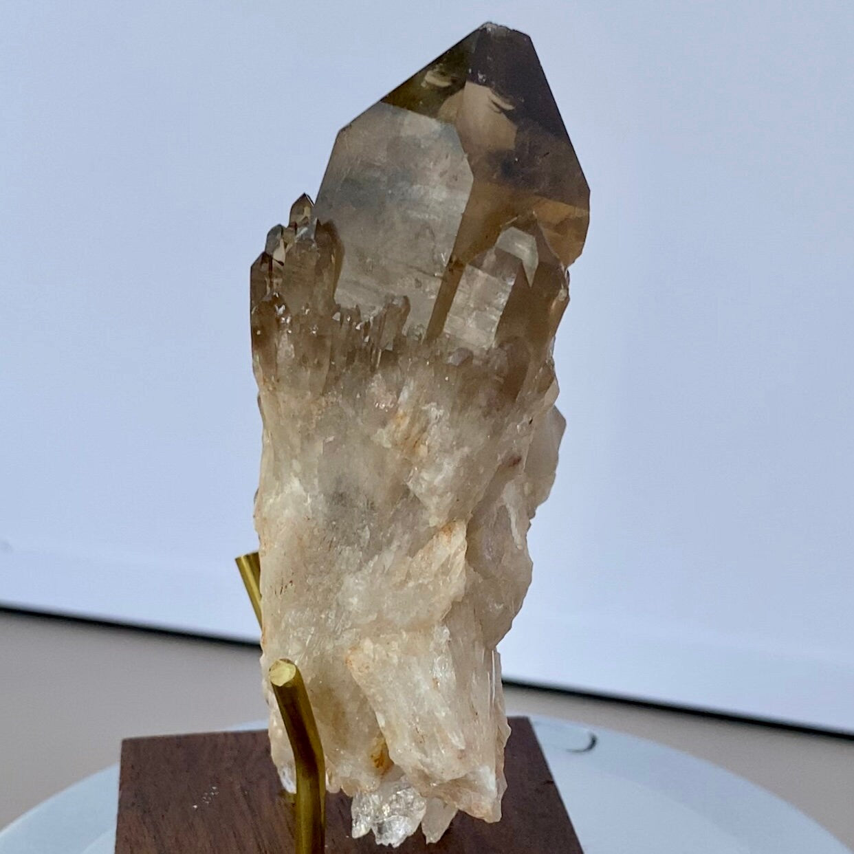 Brandberg Quartz, Smoky Quartz Citrine Crystal, Kundalini Quartz Power Solar Plexus Chakra Healing Crystal Point Rare, Home Decor Feng Shui