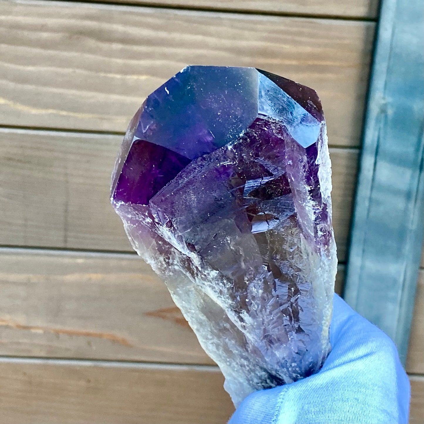 Dragons Tooth Amethyst Crystals, Raw Bahia Amethyst Root, Bahia Brazil Natural Raw Amethyst Wand Scepter Aura Cleansing Crown Chakra Healing