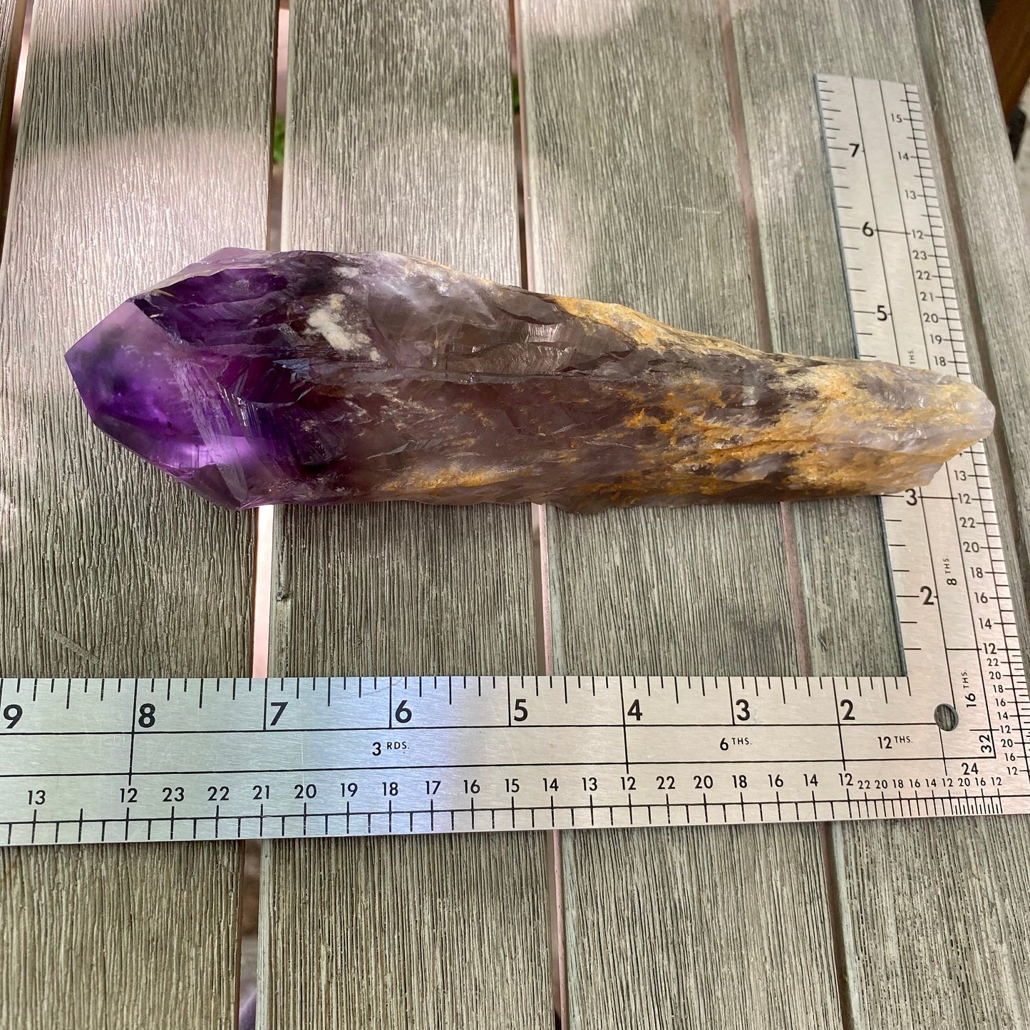 Dragons Tooth Amethyst Crystals, Raw Bahia Amethyst Root, Bahia Brazil Natural Raw Amethyst Wand Scepter Aura Cleansing Crown Chakra Healing