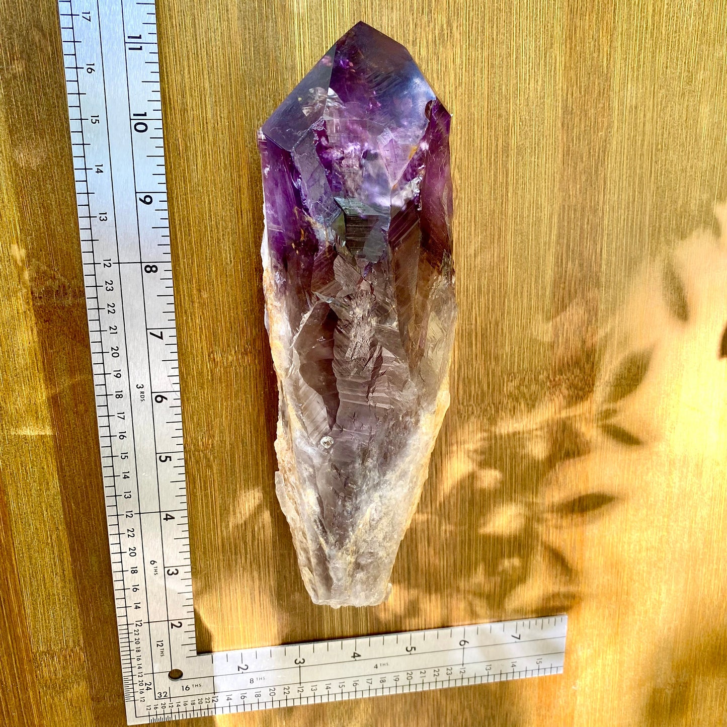 Dragons Tooth Amethyst Crystals, Raw Bahia Amethyst Root, Bahia Brazil Natural Raw Amethyst Wand Scepter Aura Cleansing Crown Chakra Healing