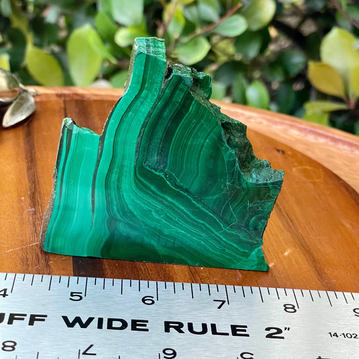 Malachite Slabs, Raw Slice Malachite, Green Crystal Protection Travel Stone Wealth Luck Health