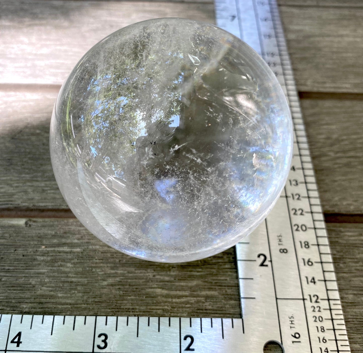 Clear Quartz Crystal Balls & Unique Crystal Ball Stand, Healing Crystal Seer Scrying Ball, Fortune Telling Tool Psychic Spiritual Home Decor