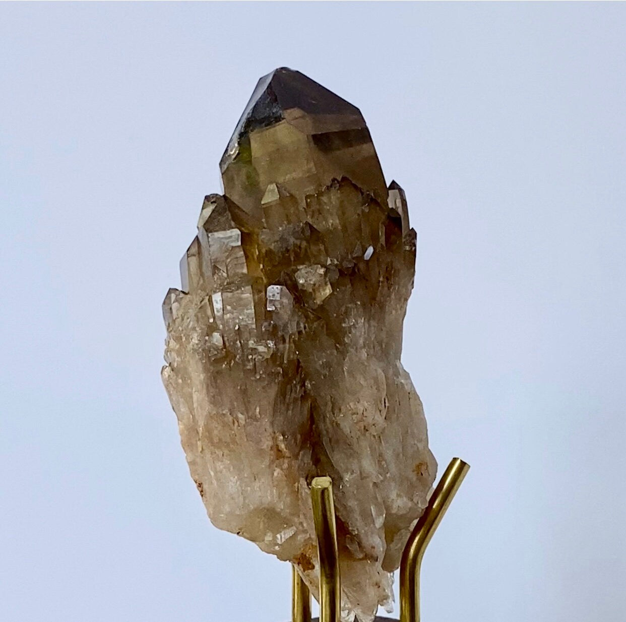 Brandberg Quartz, Smoky Quartz Citrine Crystal, Kundalini Quartz Power Solar Plexus Chakra Healing Crystal Point Rare, Home Decor Feng Shui