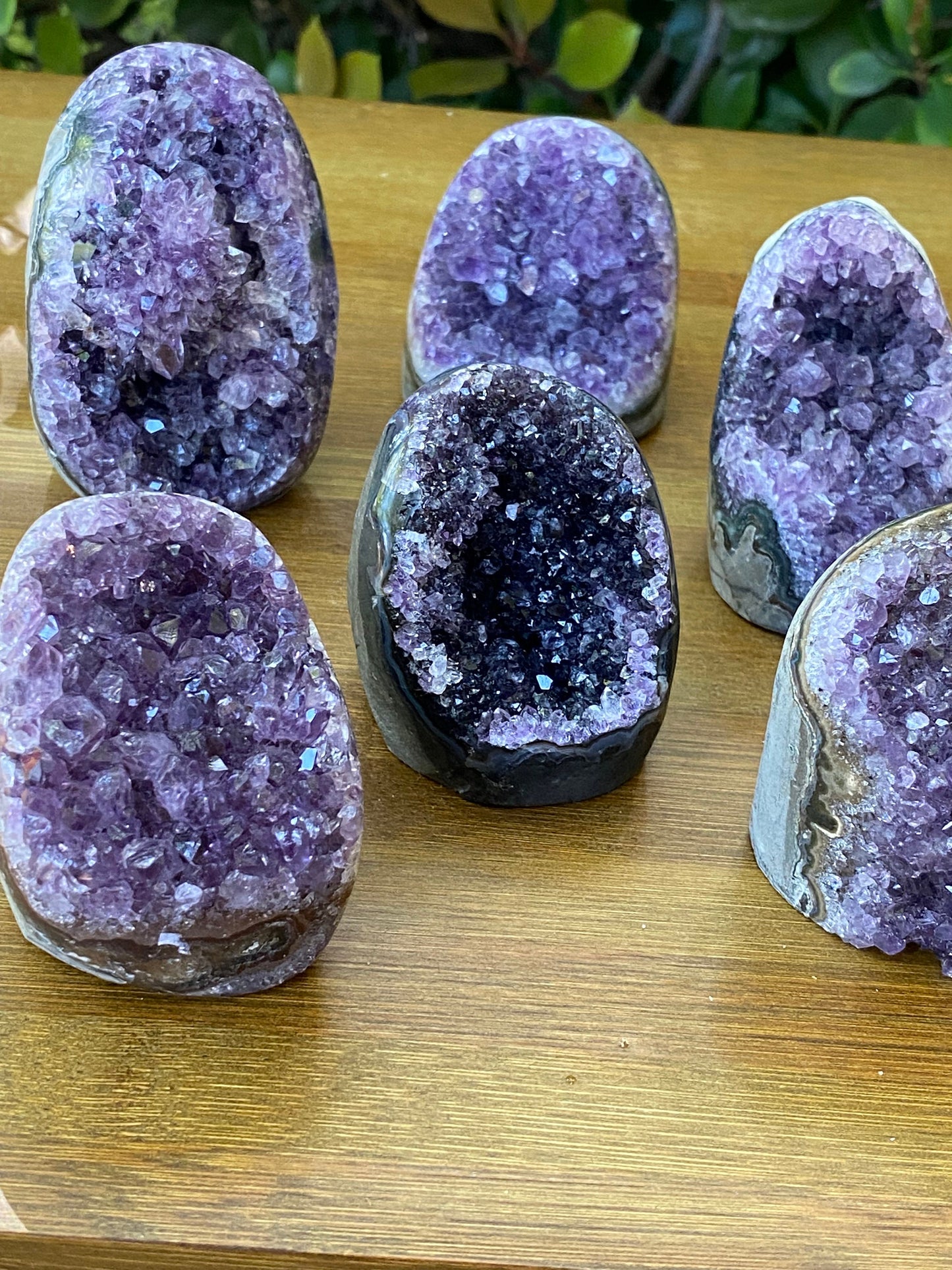 Natural Amethyst Crystals for Sale, Raw Amethyst Geode Base- Unique Home Decor Gift for Her, Office Decor Bookends, Healing Crystal Stands