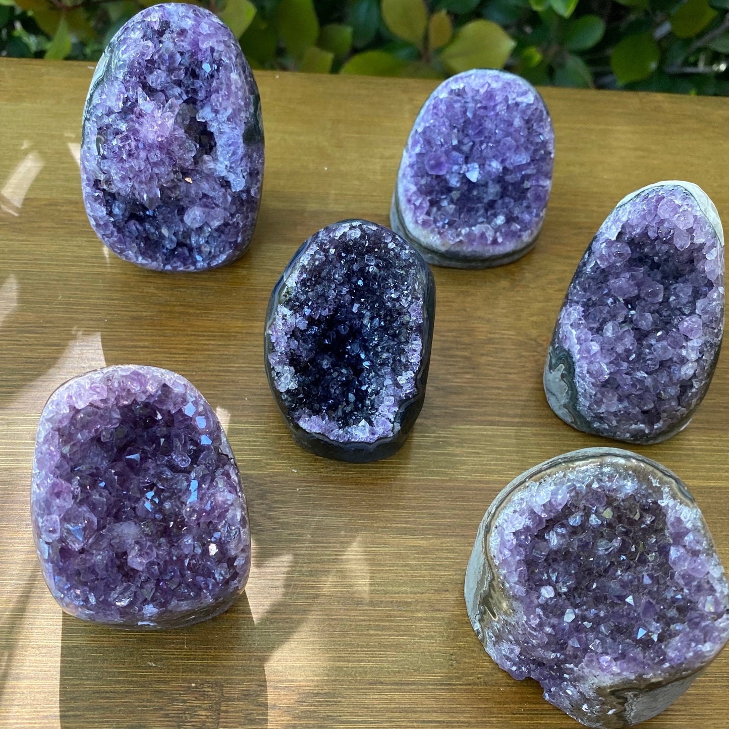 Natural Amethyst Crystals for Sale, Raw Amethyst Geode Base- Unique Home Decor Gift for Her, Office Decor Bookends, Healing Crystal Stands