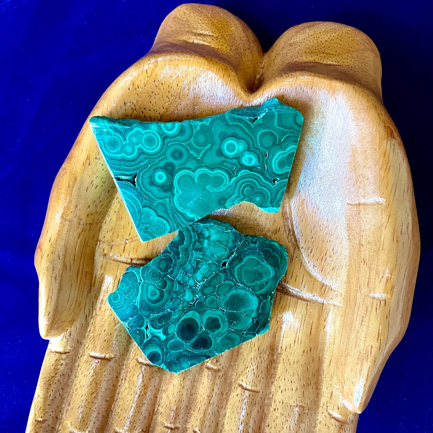 Malachite Slabs, Raw Slice Malachite, Green Crystal Protection Travel Stone Wealth Luck Health