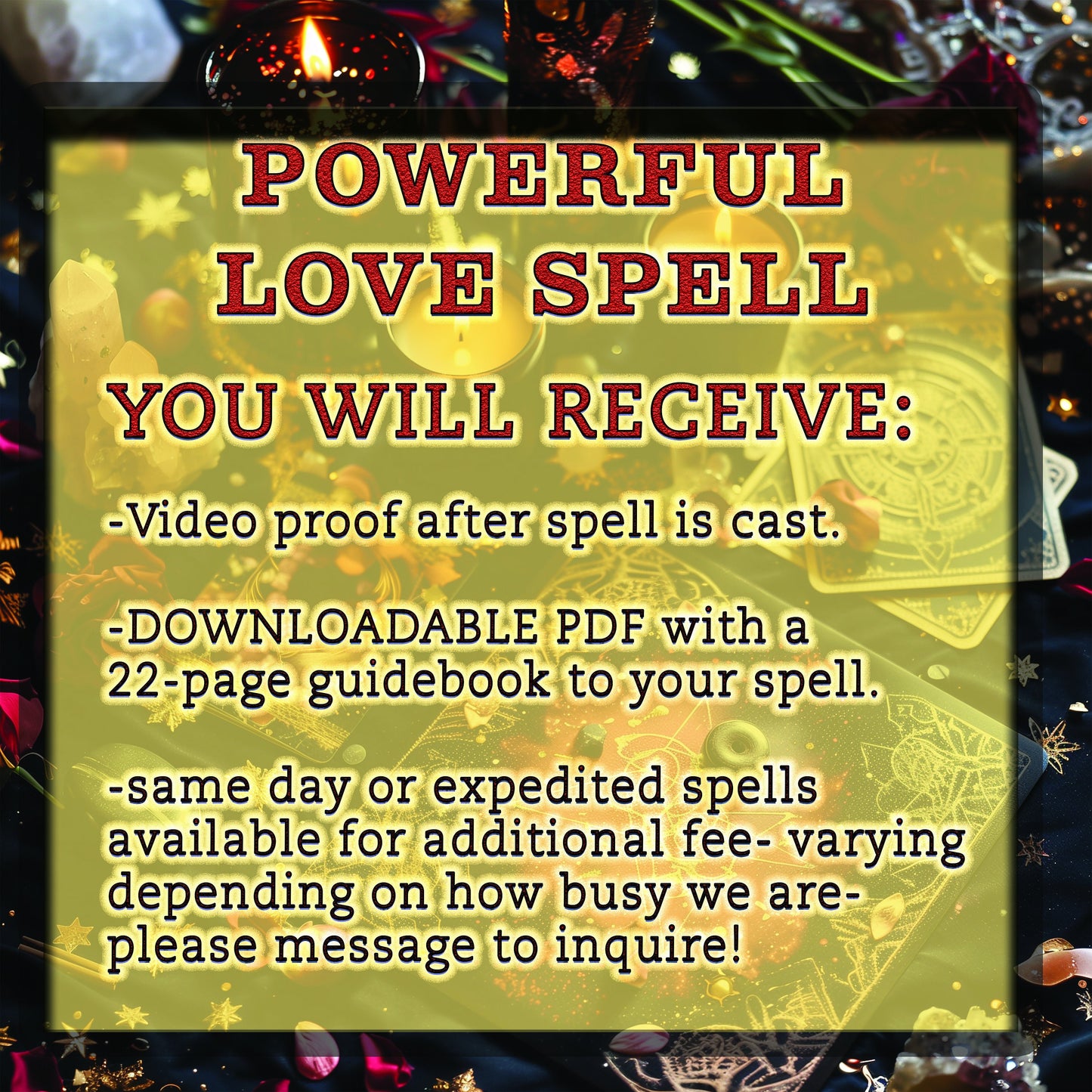 Manifesting Love Spell, Love Psychic Reading, Magic Spell Love Potion Spell Casting Book, All in One Binding Spell Obsession Come Back to Me