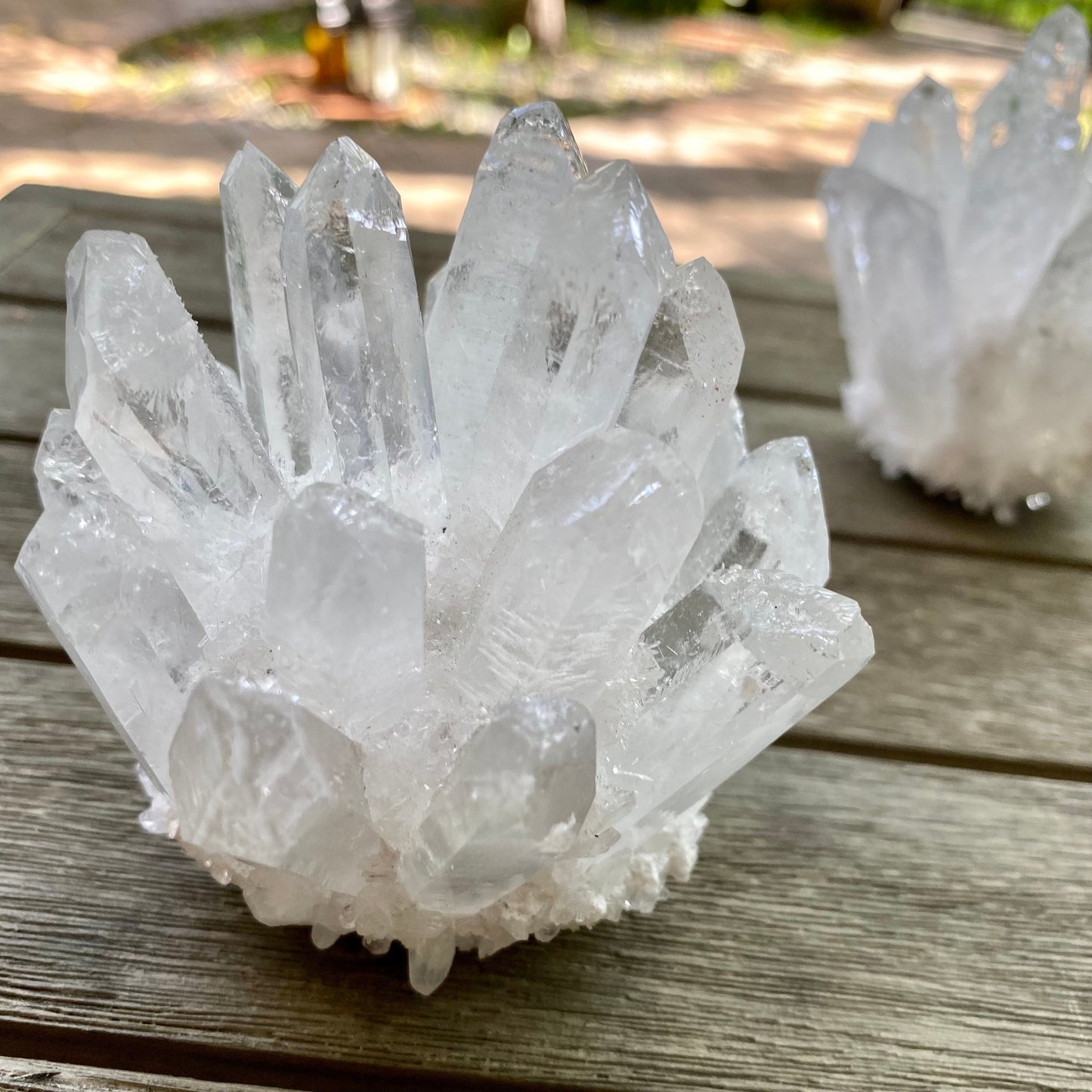 Clear Quartz Crystal Cluster Towers- Healing Crystal Collection Display Figure Gem Energy Cleansing Room Decor Spiritual Unique Gift for Her