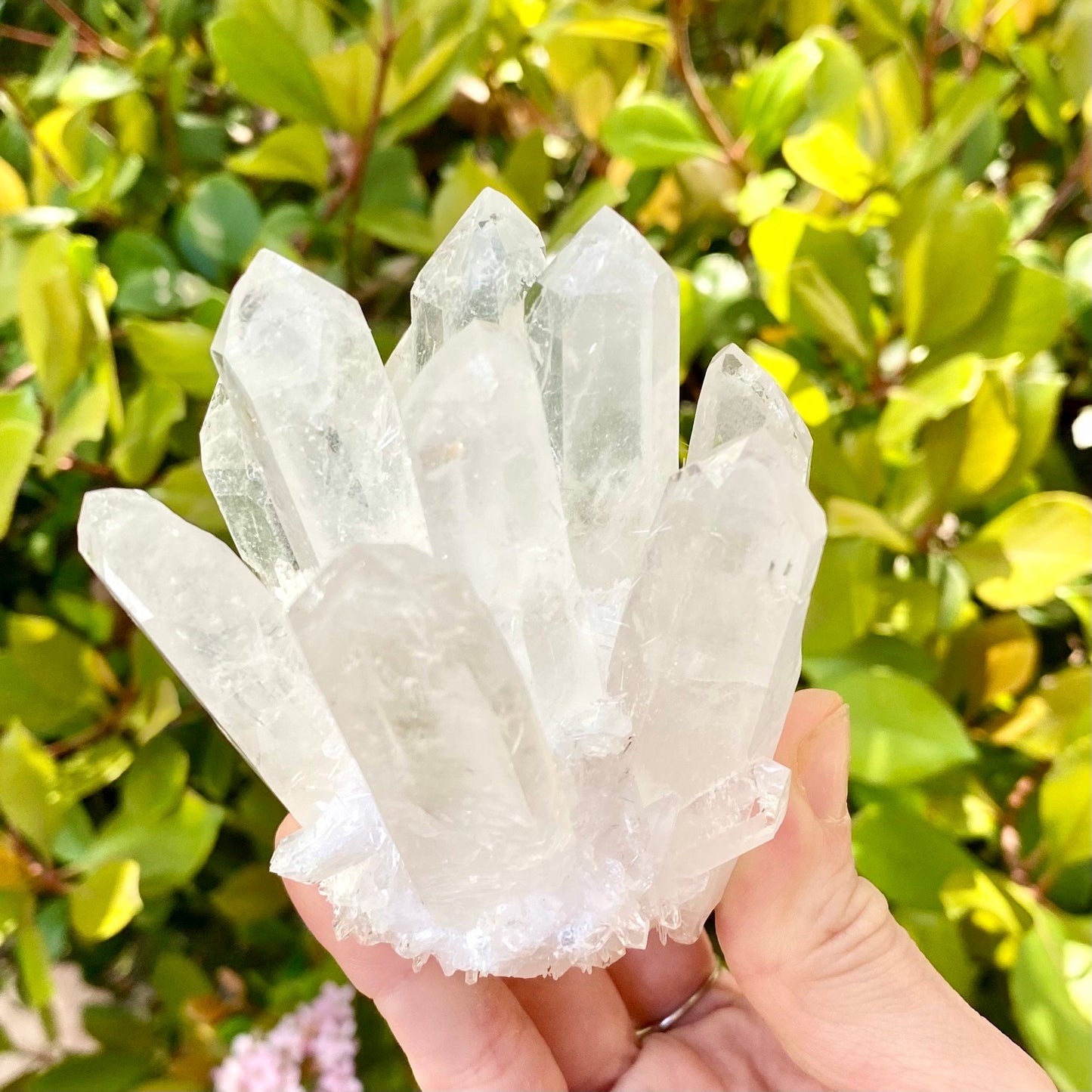 Clear Quartz Crystal Cluster Towers- Healing Crystal Collection Display Figure Gem Energy Cleansing Room Decor Spiritual Unique Gift for Her