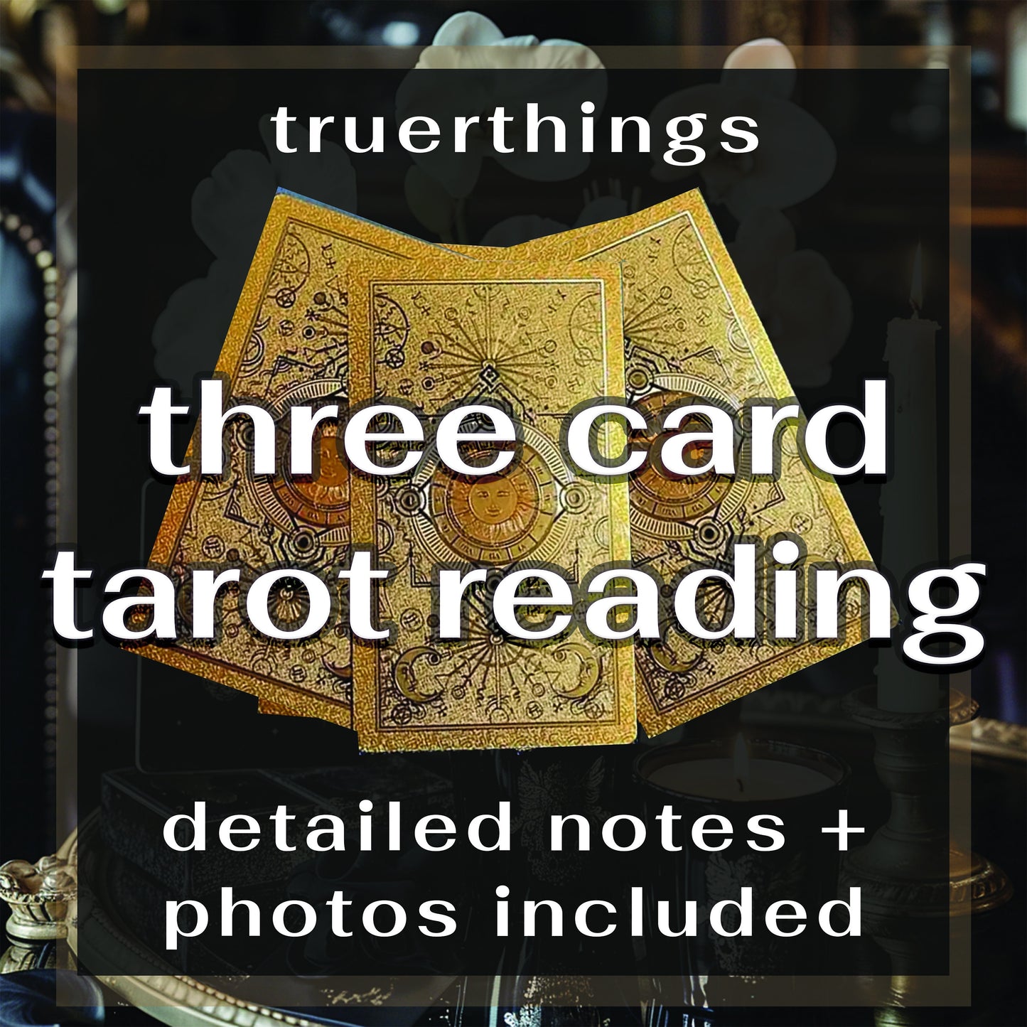 Three Card Tarot Reading- Fortune Teller Psychic Reading, Tarot Card Deck Blind Reading for Love, Oracle Cards Unique Gift for Her Spiritual