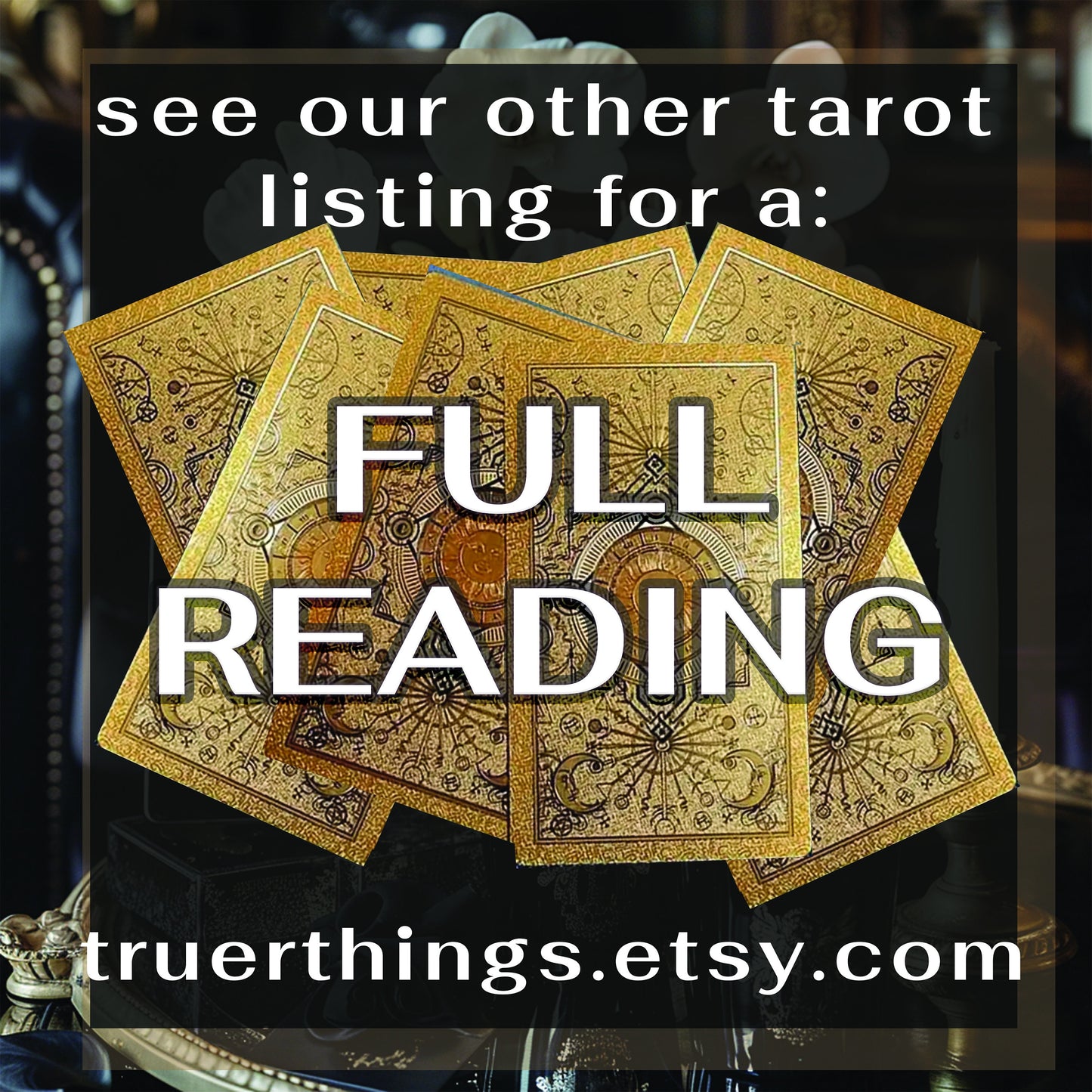 Three Card Tarot Reading- Fortune Teller Psychic Reading, Tarot Card Deck Blind Reading for Love, Oracle Cards Unique Gift for Her Spiritual