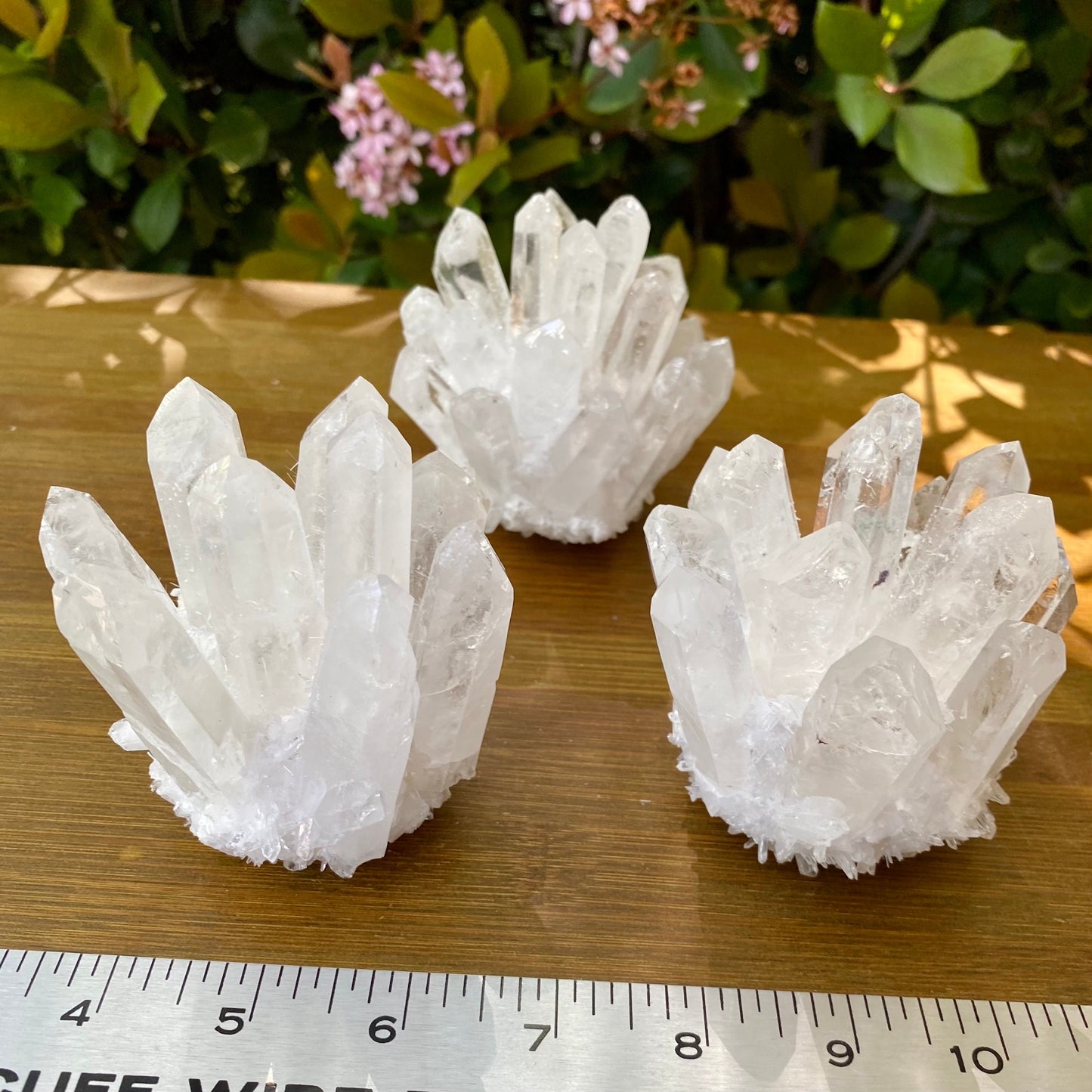 Clear Quartz Crystal Cluster Towers- Healing Crystal Collection Display Figure Gem Energy Cleansing Room Decor Spiritual Unique Gift for Her