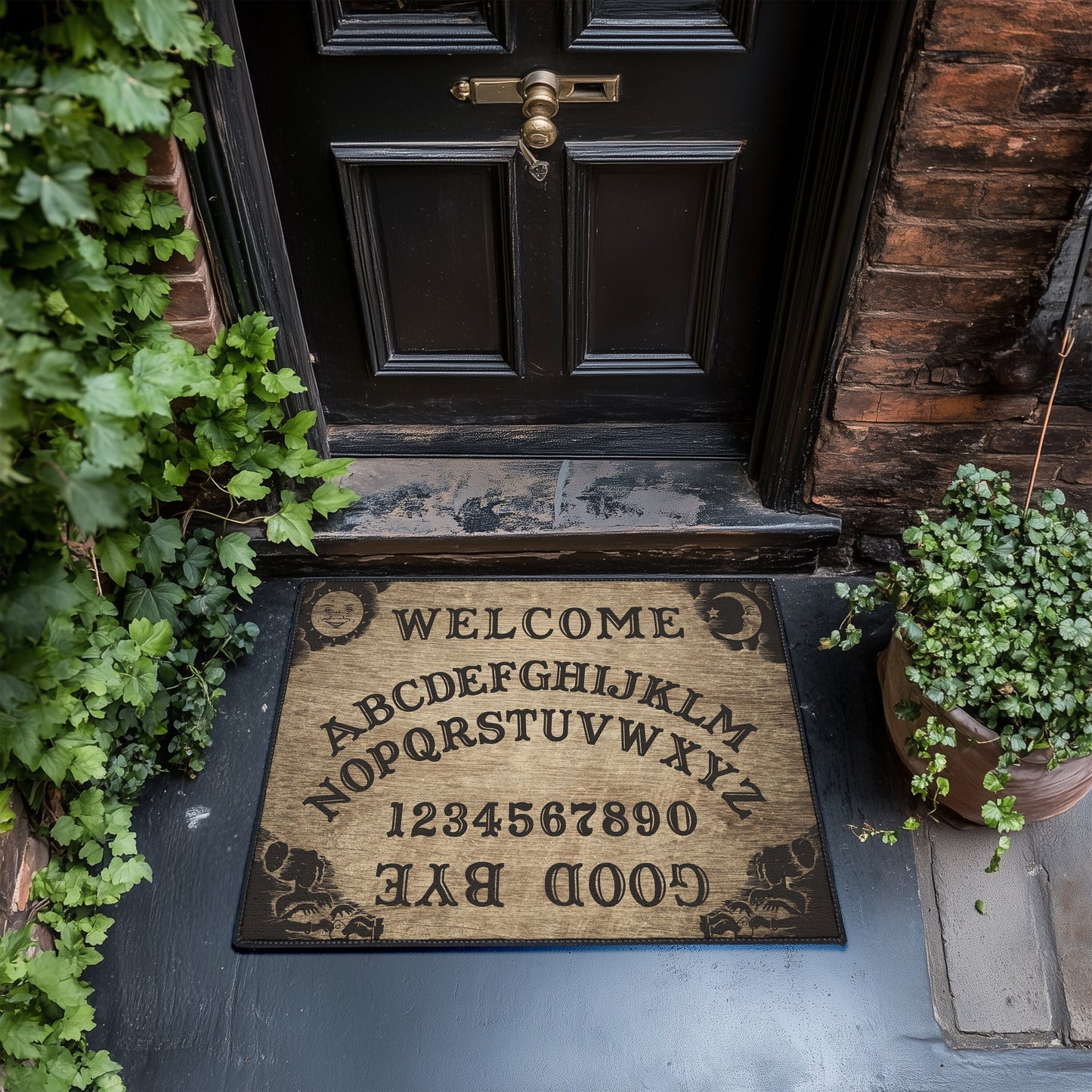 Halloween Doormat Gothic Rug Witchy Decor Halloween Front Door Decorations Oracle Board Spooky