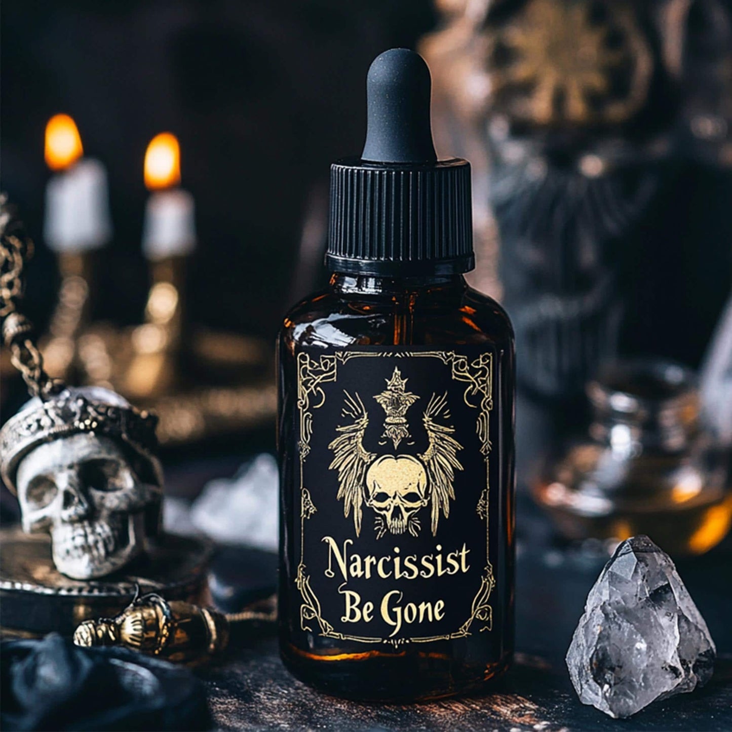 Narcissist Be Gone Banishment Spell Ritual Oil Patchouli Opium Scented Exorcism Curse Removal Uncrossing Empath Protection Ward Off Evil Eye